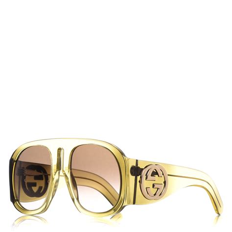 gucci oversized clear sunglasses|Gucci oversized sunglasses for women.